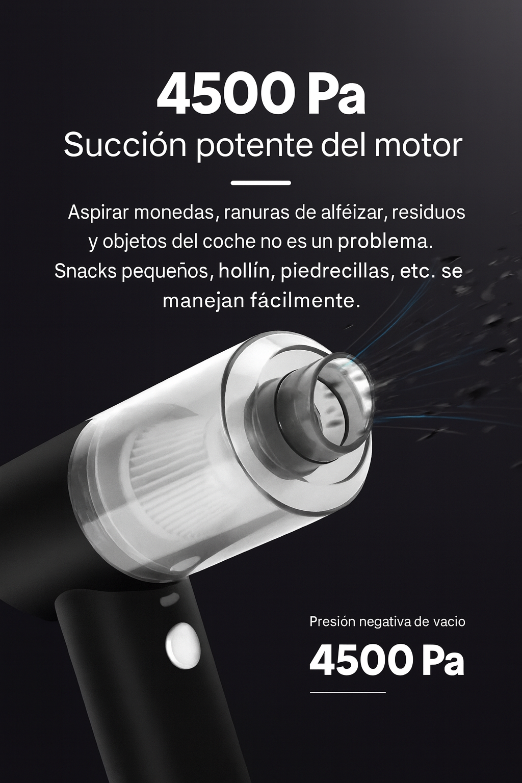 Aspirador de coche portátil