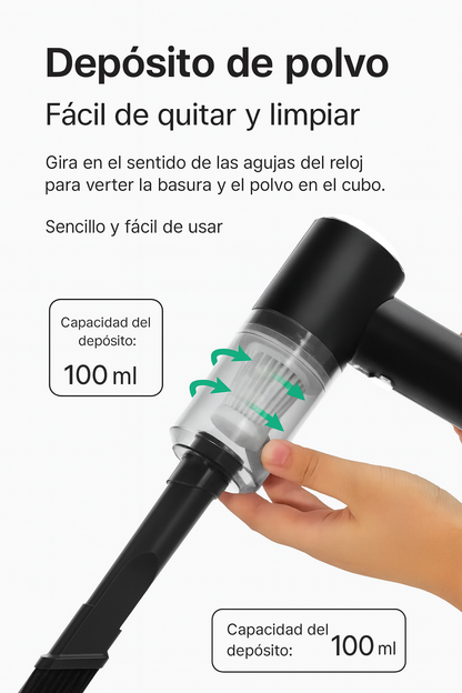 Aspirador de coche portátil