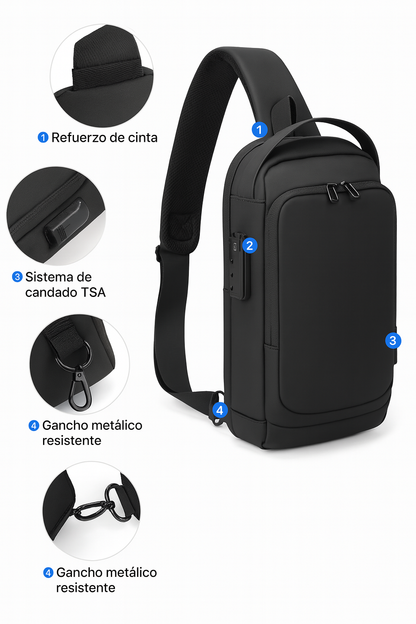Bolso antirrobo negro